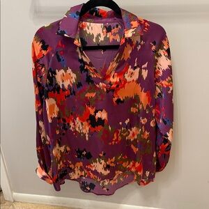 Multicolor Abstract Print Women's Top